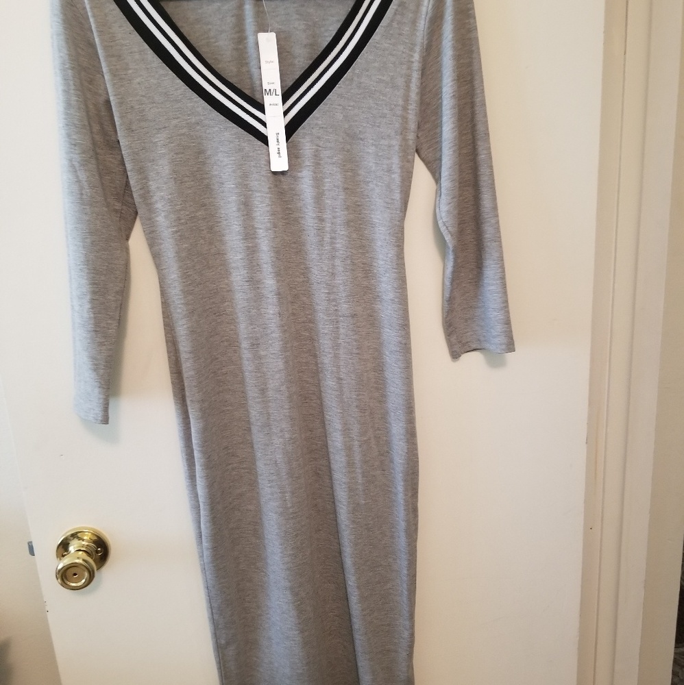 Bodycon dress 3/4 length sleeves